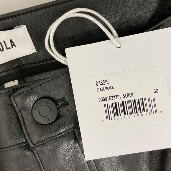 PISTOLA Cassie Faux Leather Straight Pant NWT - Picture 7 of 12